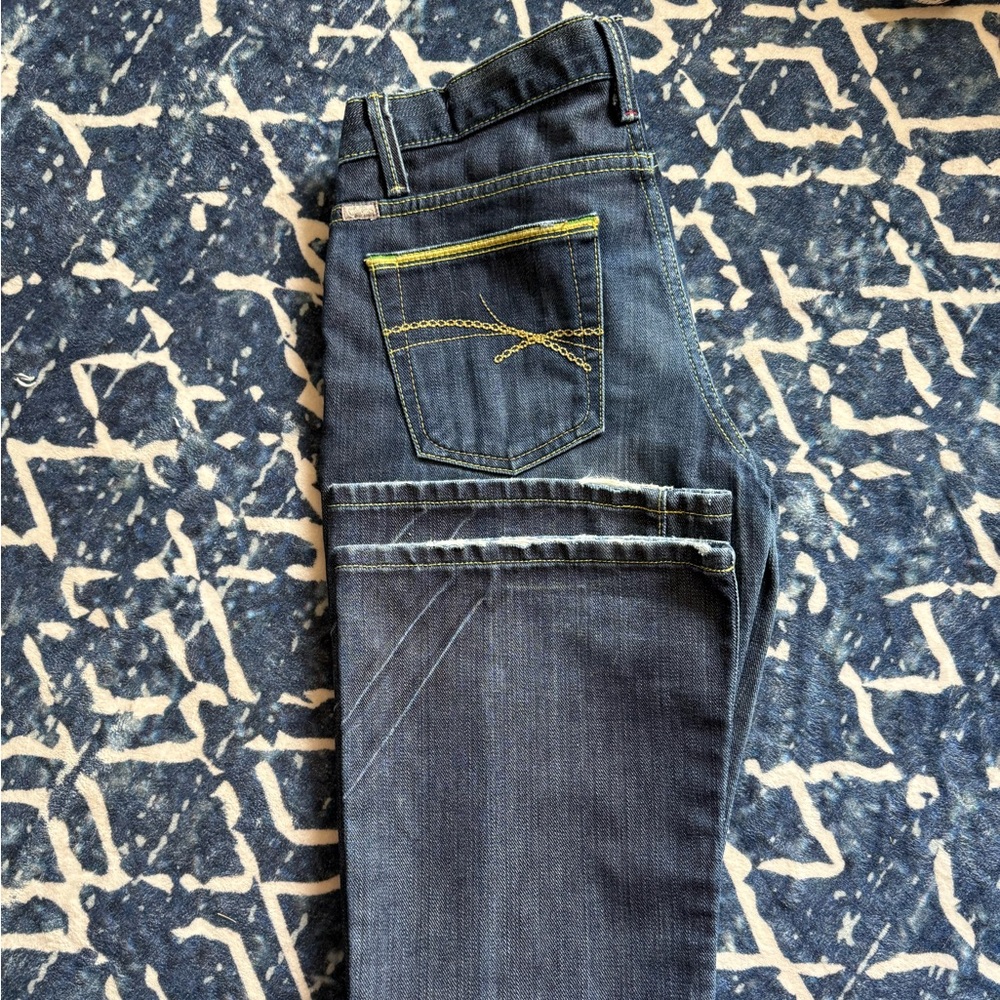 Cruel Girl Dark Wash Low Rise Bootcut Jeans